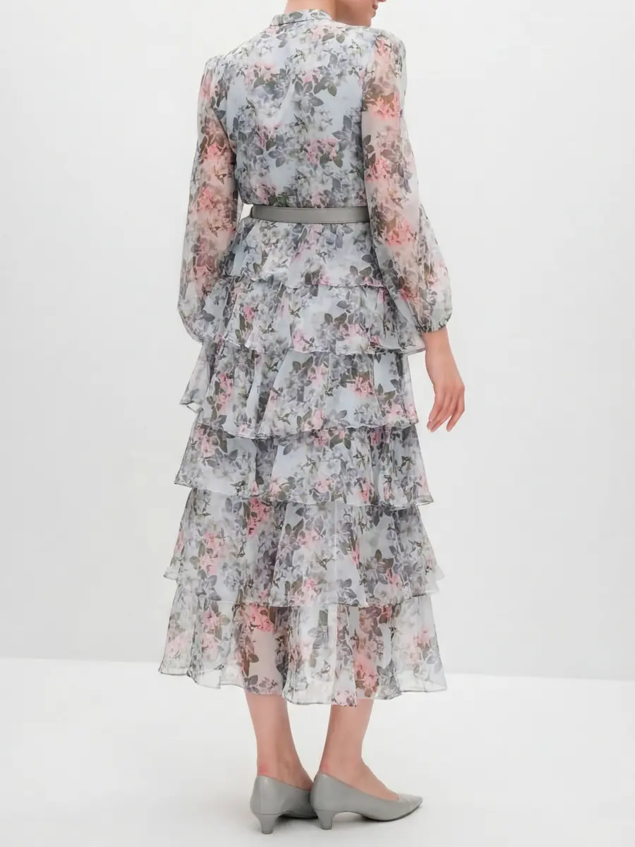 Платье с цветочным принтом