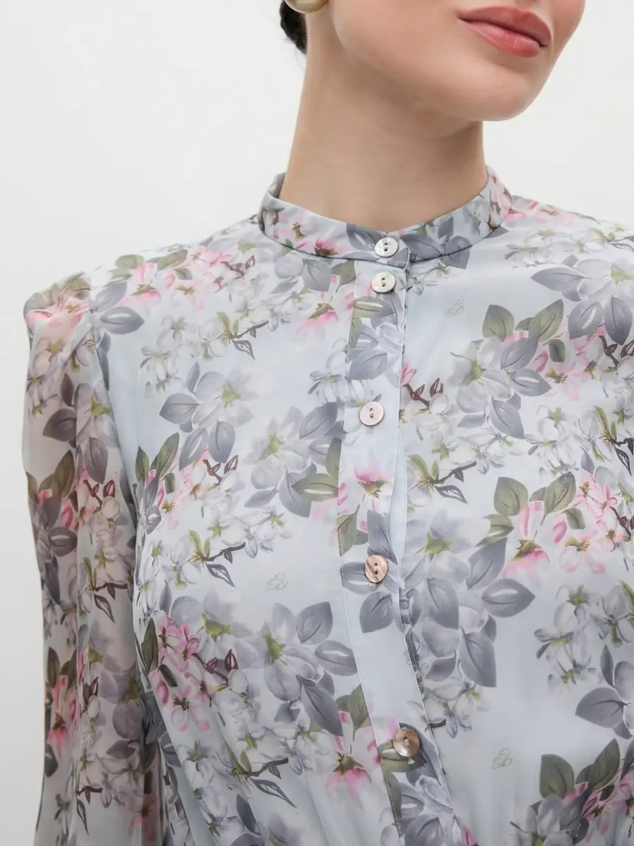 Платье с цветочным принтом