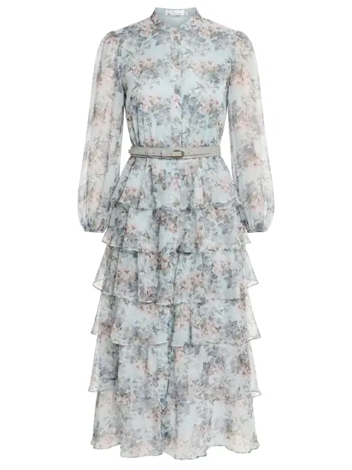 Платье с цветочным принтом EMILIA DELL'ORO