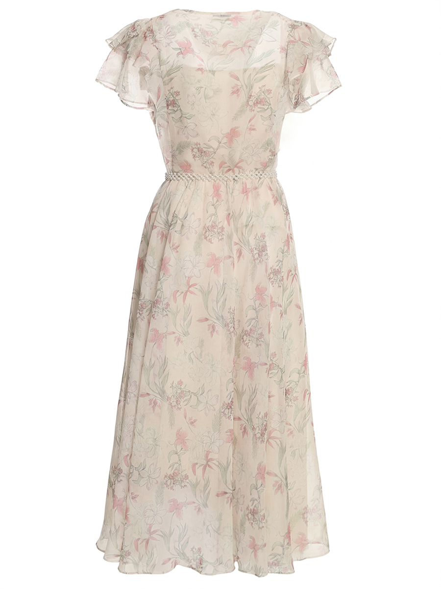 Платье с цветочным принтом