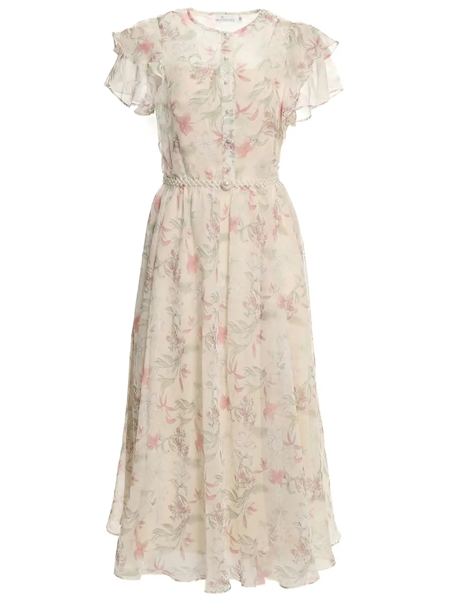 Платье с цветочным принтом