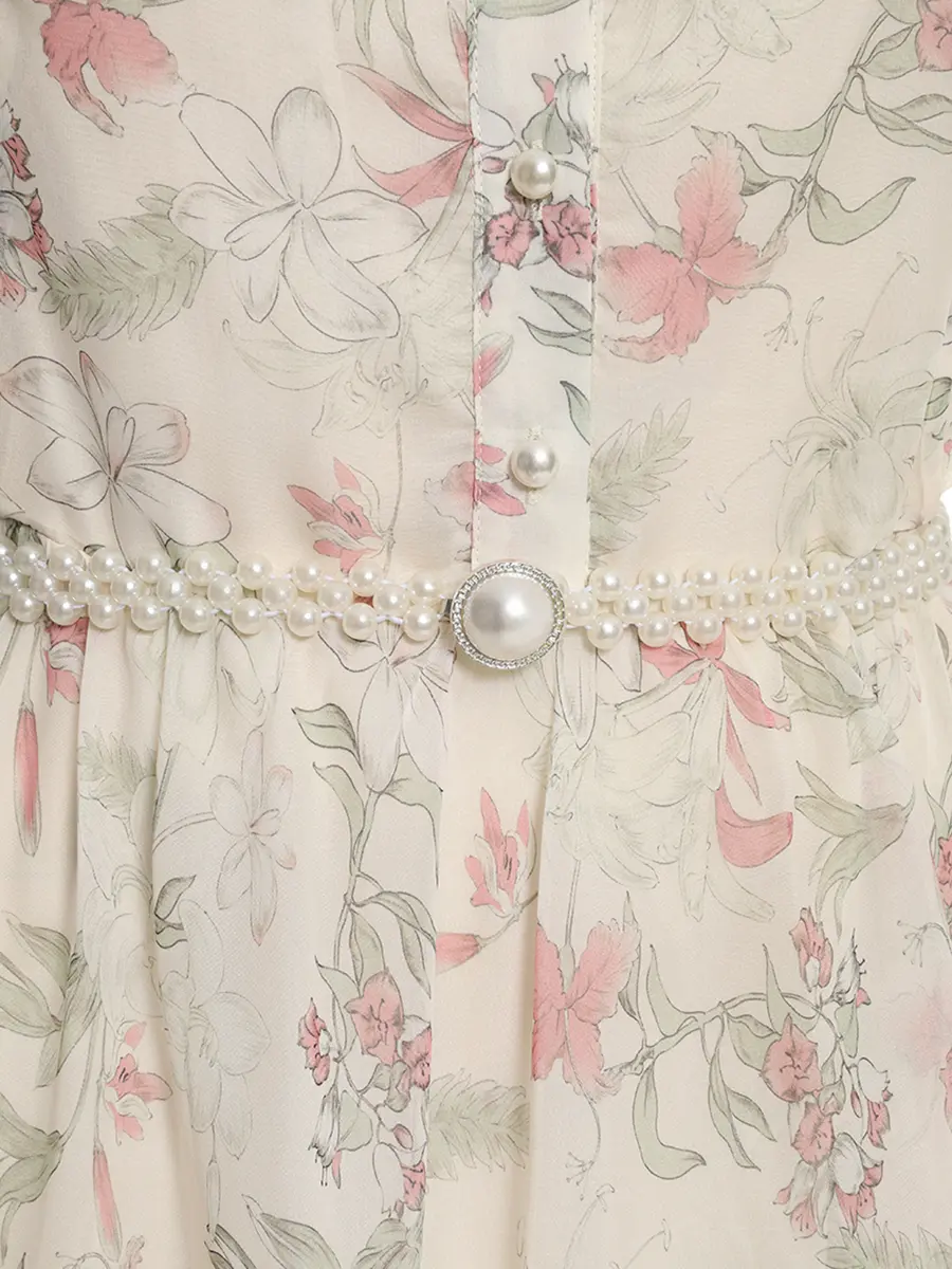 Платье с цветочным принтом