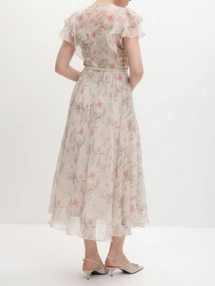 Платье с цветочным принтом