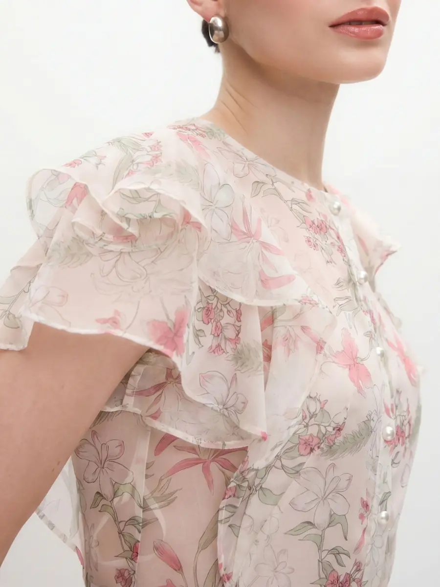 Платье с цветочным принтом