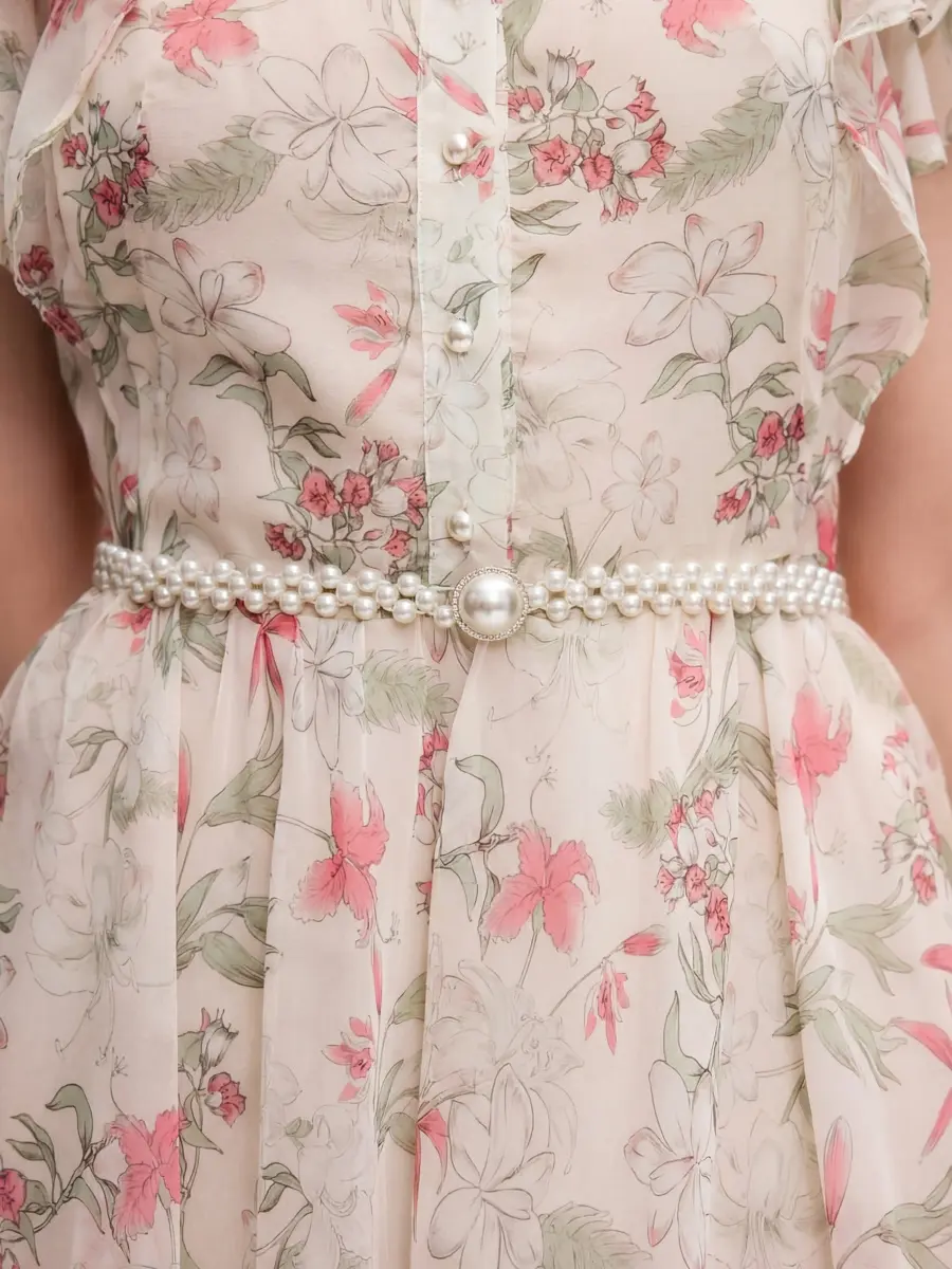 Платье с цветочным принтом