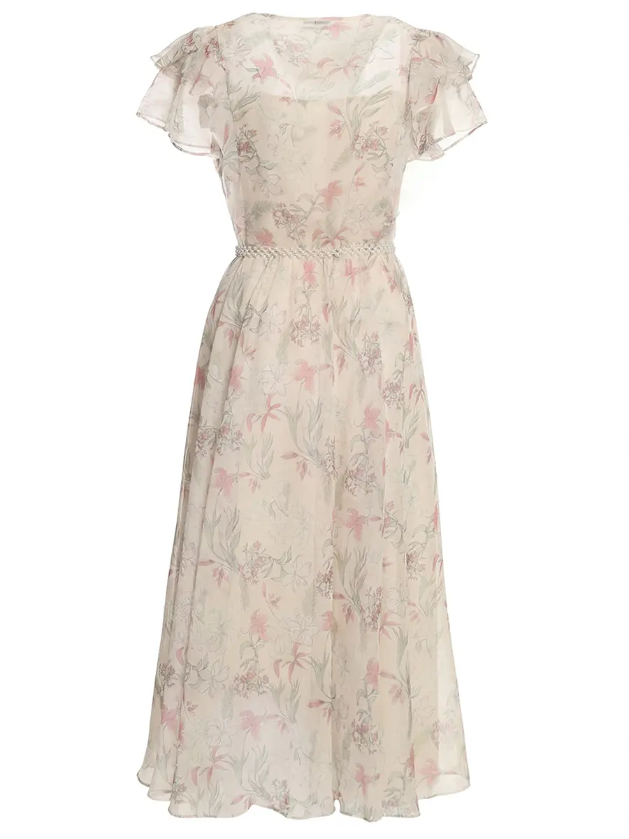 Платье с цветочным принтом