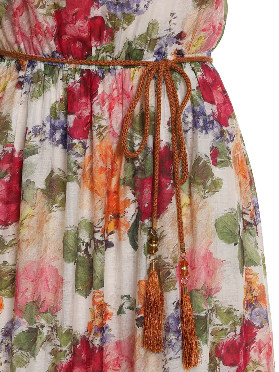 Платье с цветочным принтом