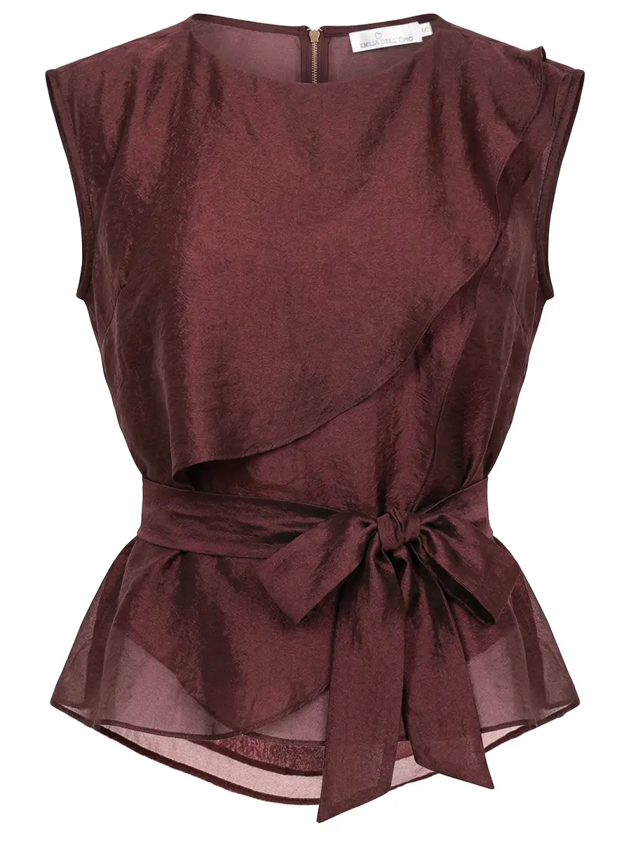 Блуза однотонная