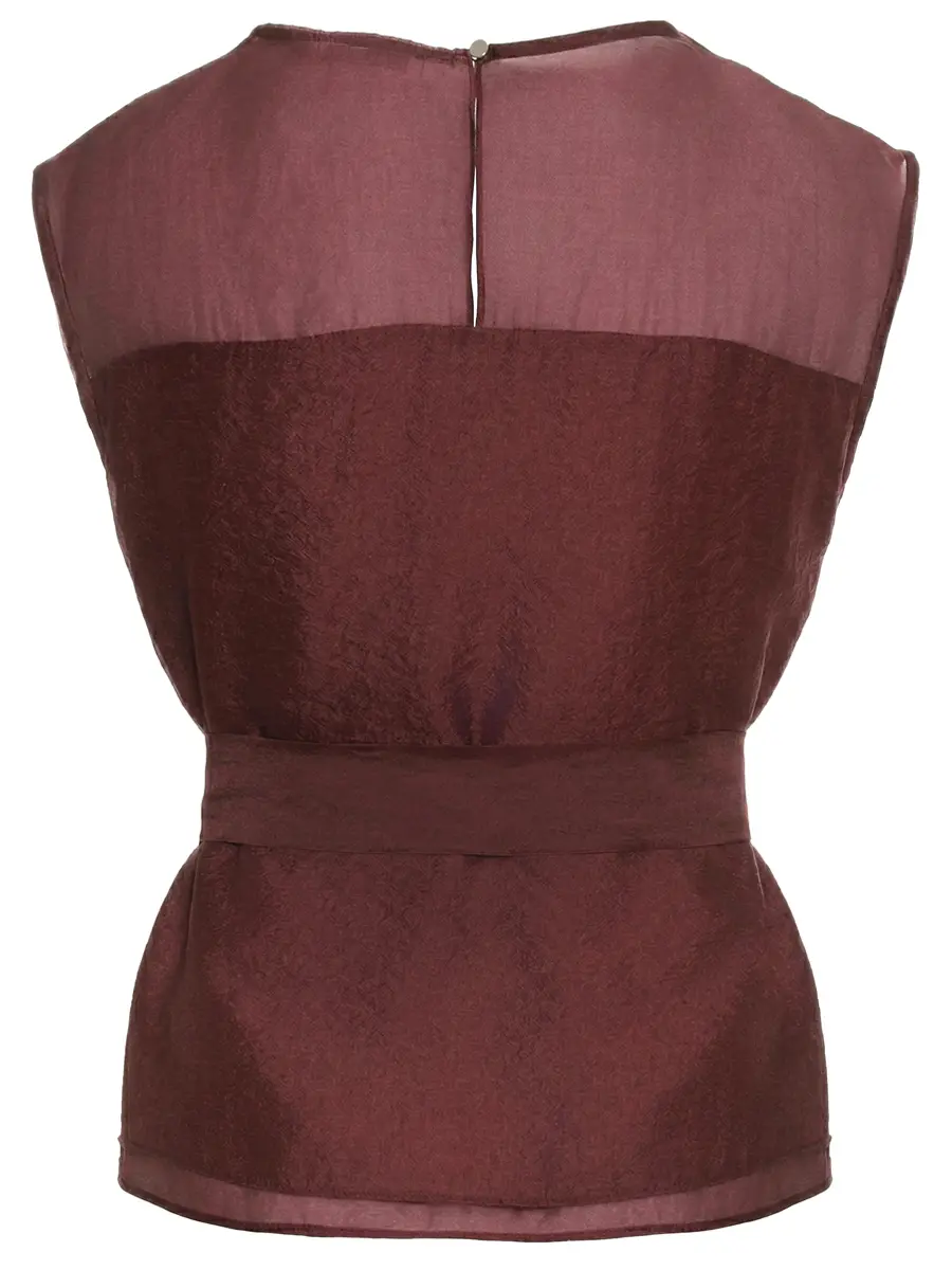 Блуза однотонная