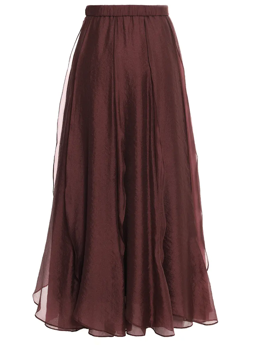 Юбка однотонная