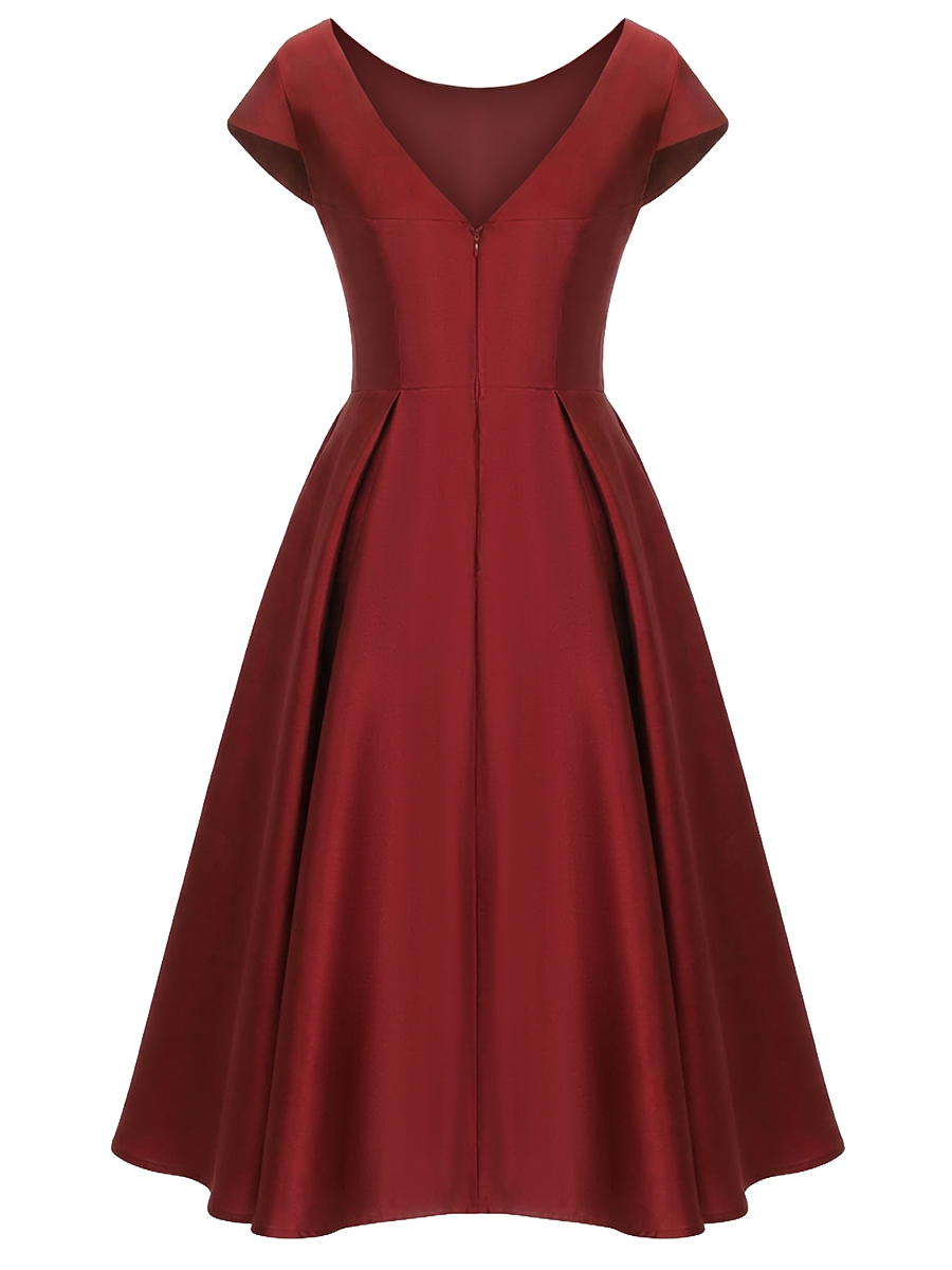 Платье однотонное