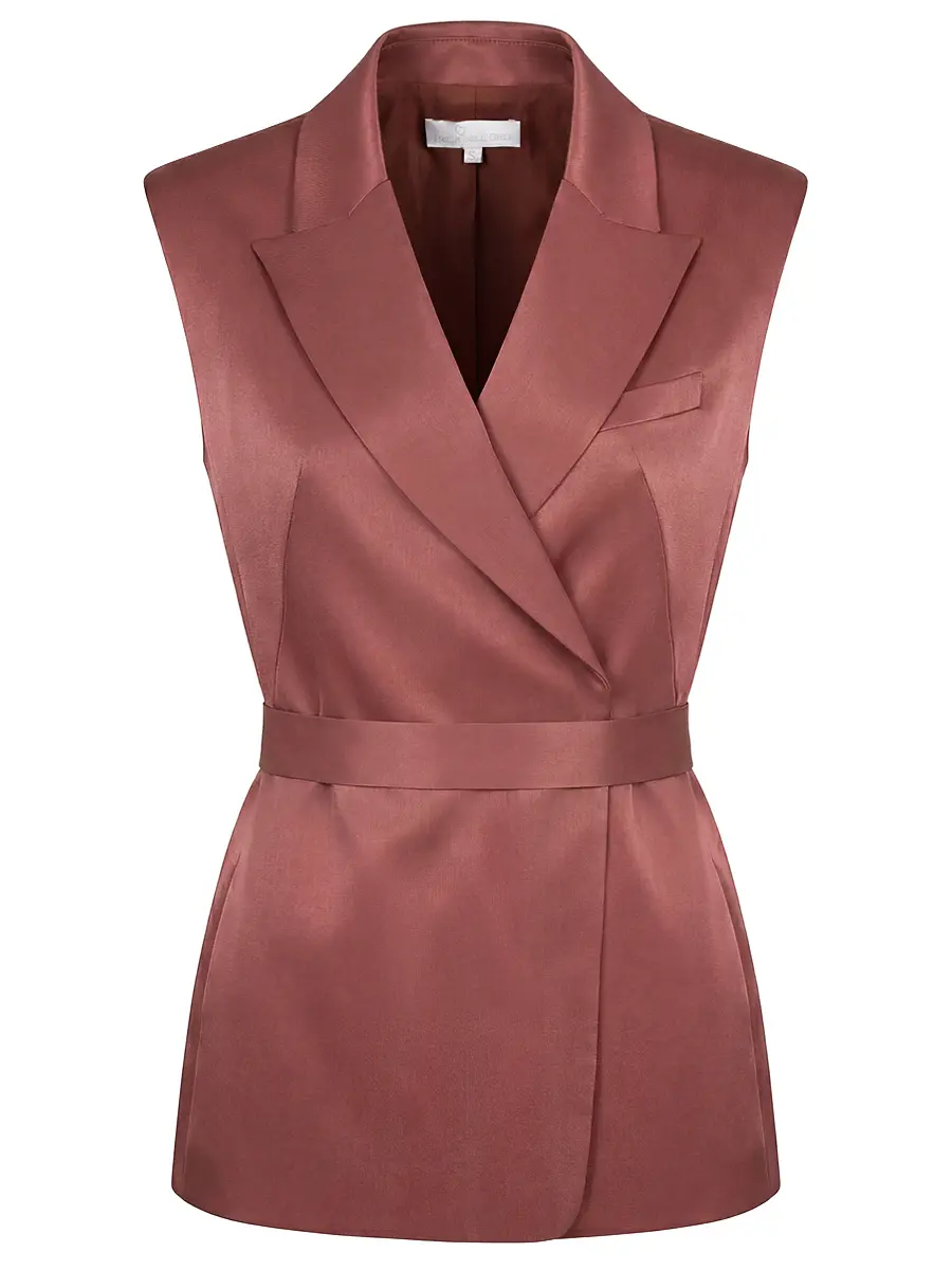 Жилет однотонный