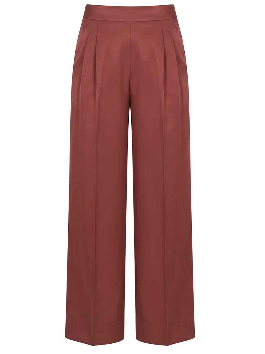 Брюки однотонные