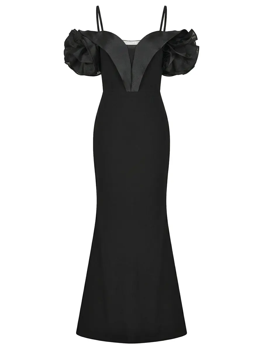 Платье однотонное