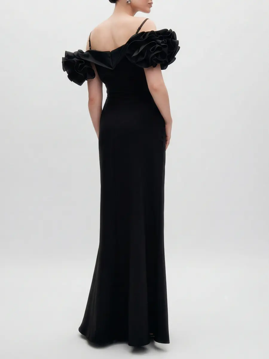 Платье однотонное