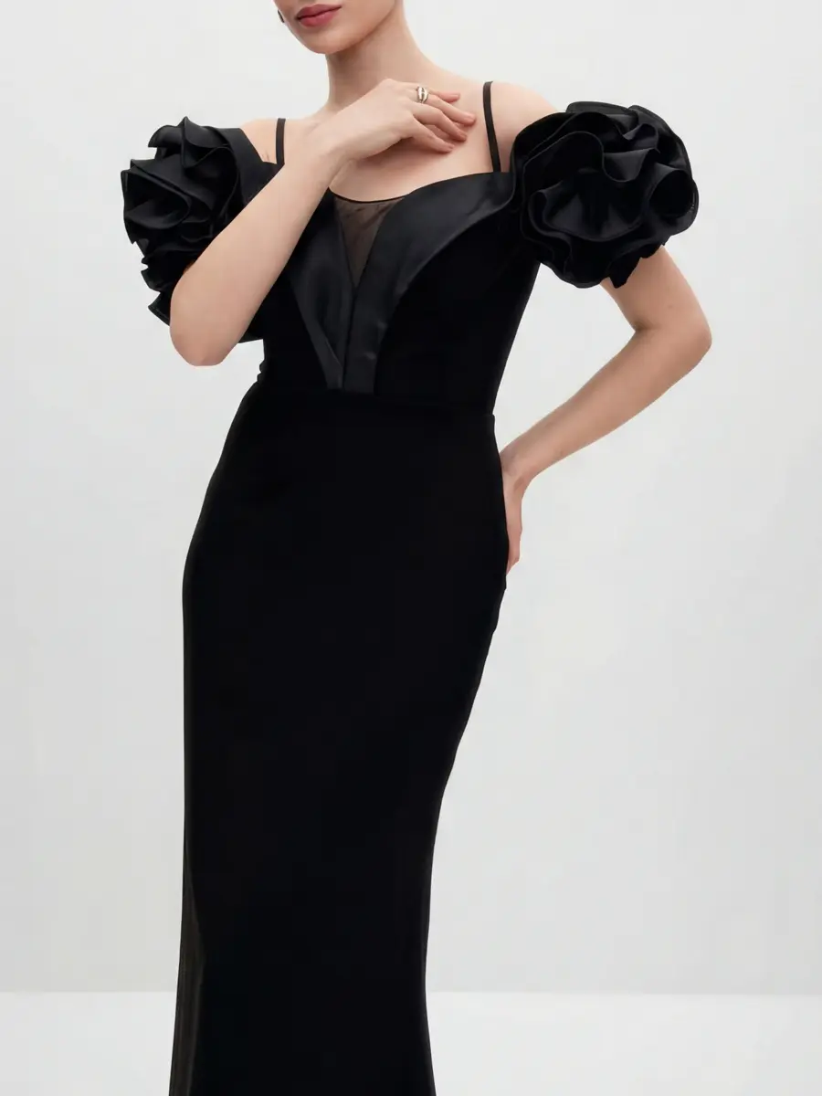 Платье однотонное