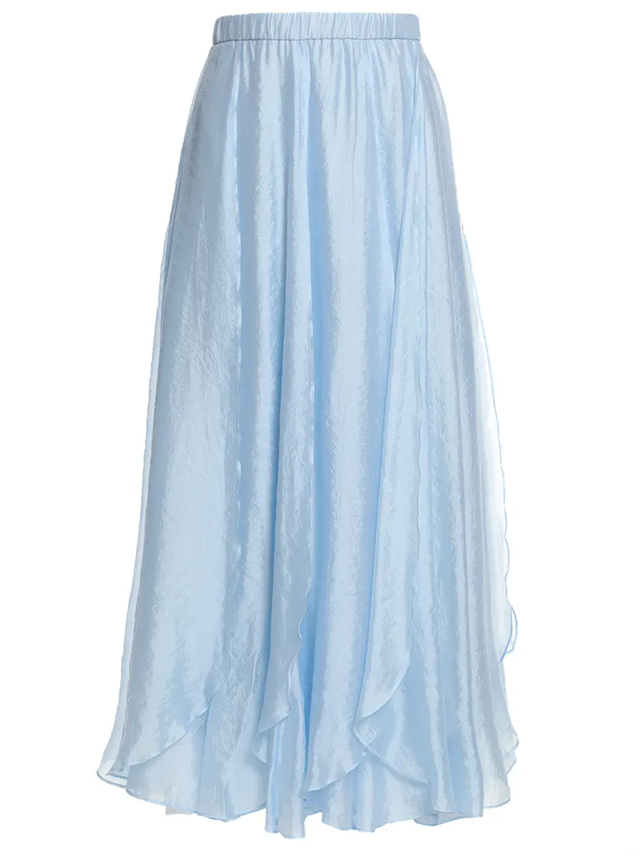 Юбка однотонная