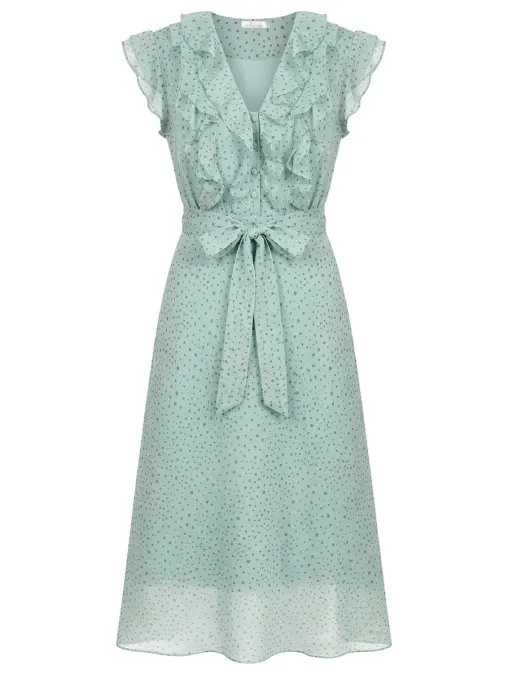 Платье с принтом EMILIA DELL'ORO