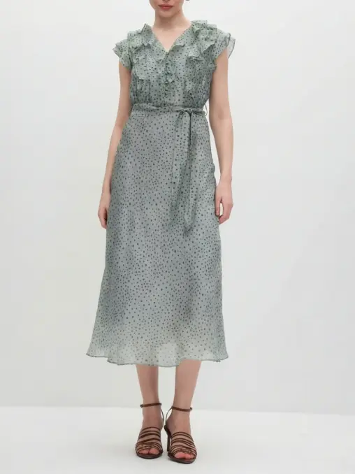 Платье с принтом EMILIA DELL'ORO