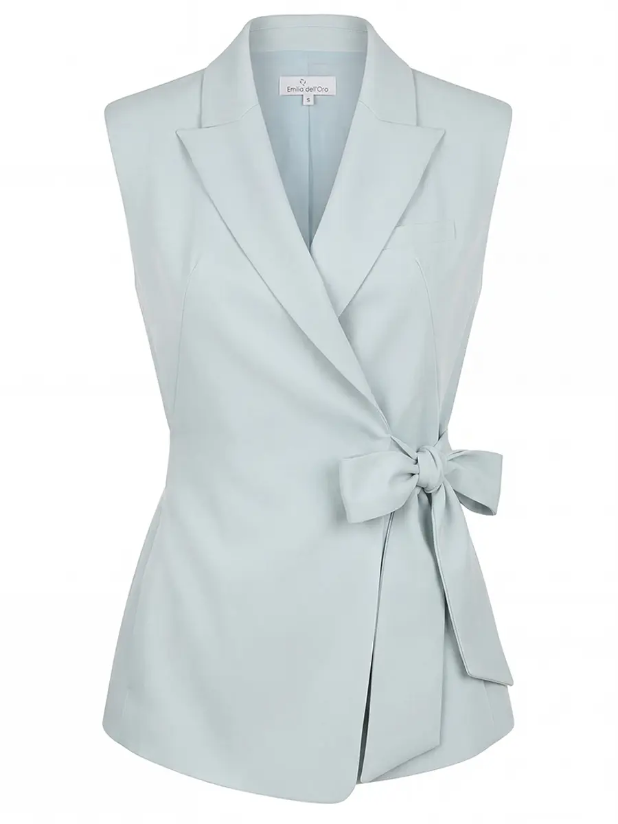 Жилет однотонный