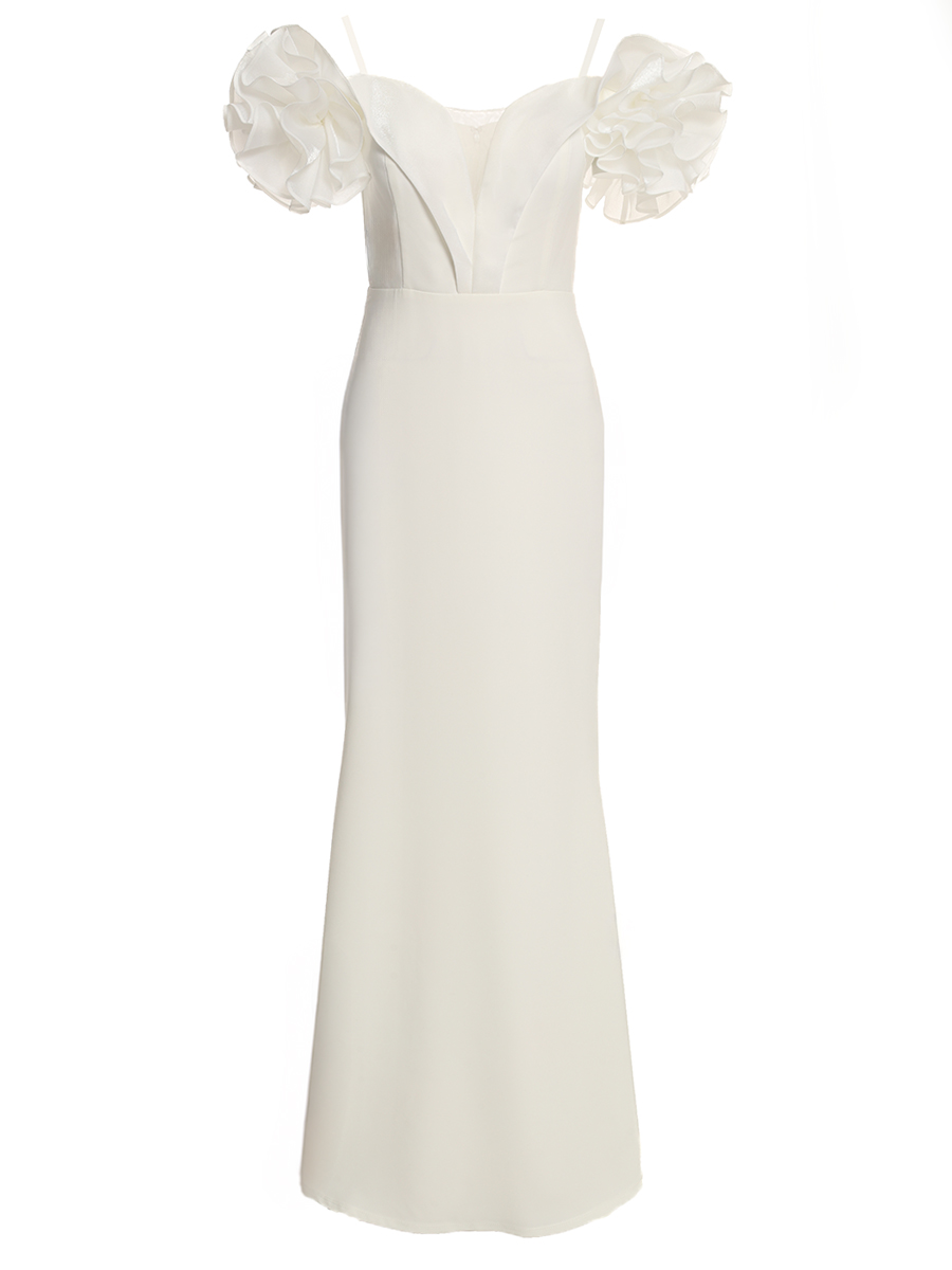 Платье однотонное