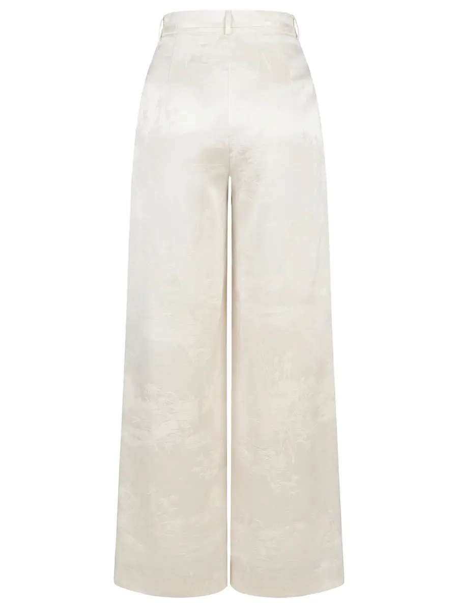 Брюки из вискозы и льна