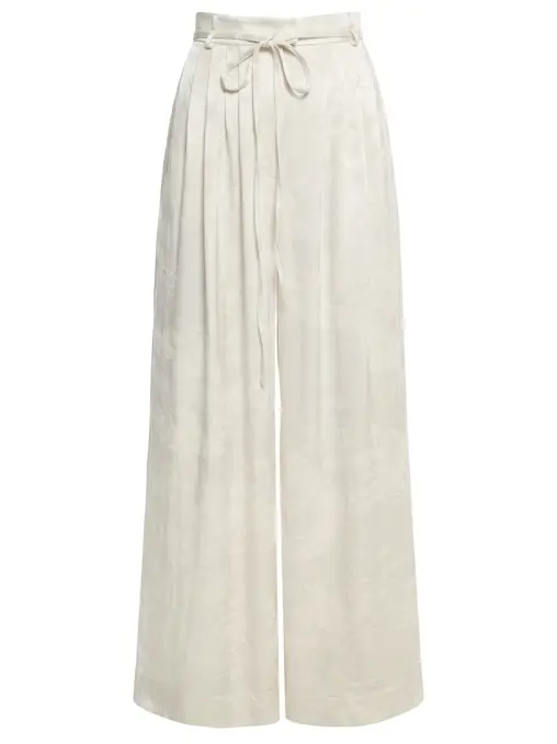 Брюки из вискозы и льна MAROZ