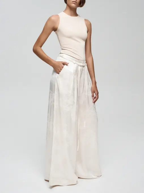 Брюки из вискозы и льна MAROZ