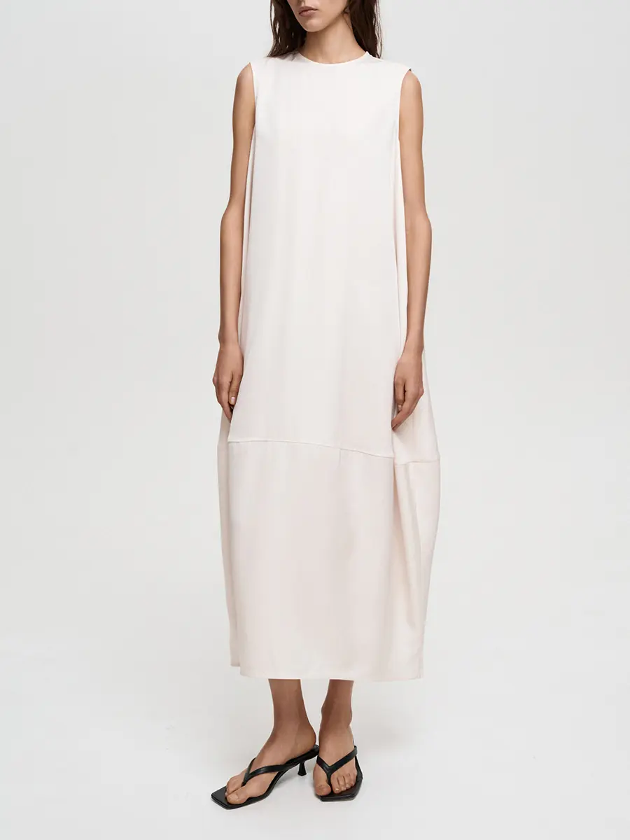 Платье однотонное