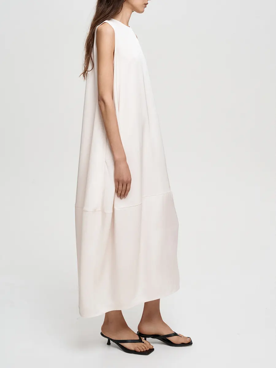 Платье однотонное