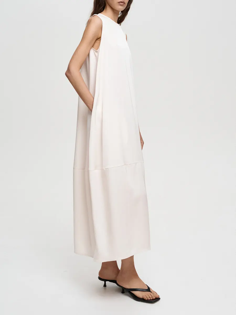 Платье однотонное