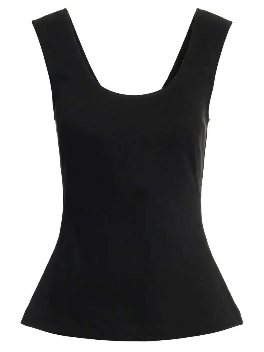 Топ из хлопка и вискозы