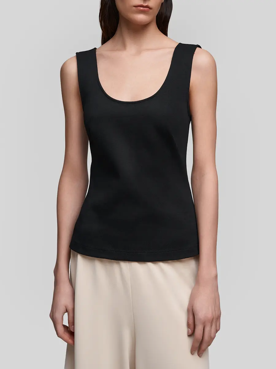 Топ из хлопка и вискозы