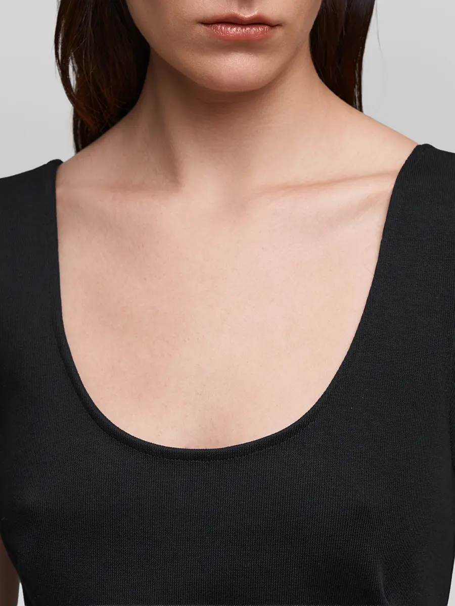 Топ из хлопка и вискозы