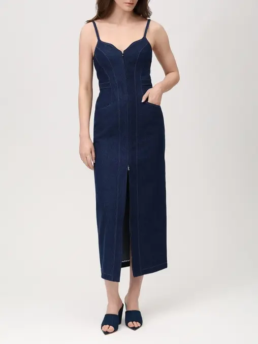 Платье-футляр джинсовое KAPSULA