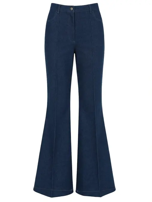 Джинсы-клеш хлопковые KAPSULA