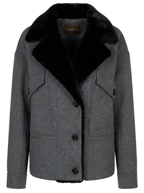 Куртка с экомехом KAPSULA