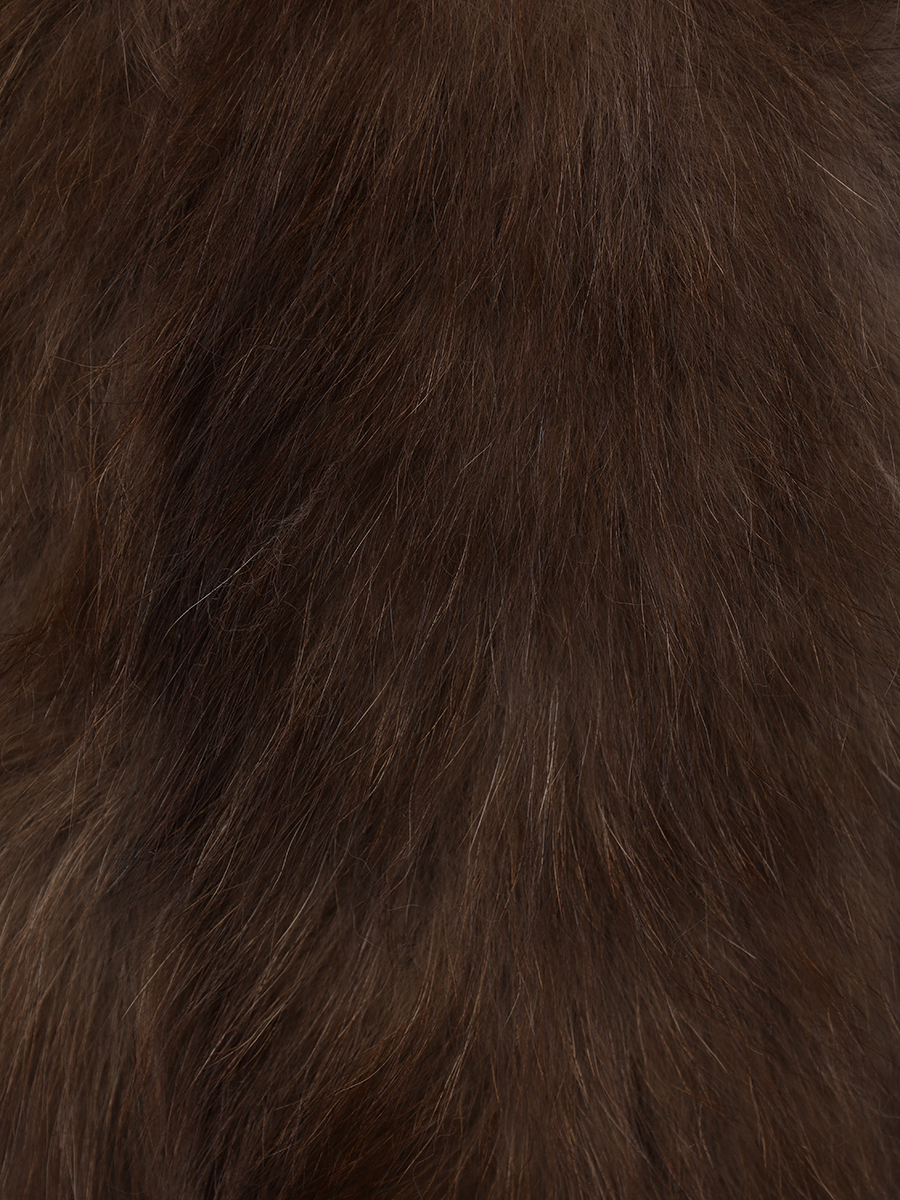 Пальто кашемировое с мехом песца