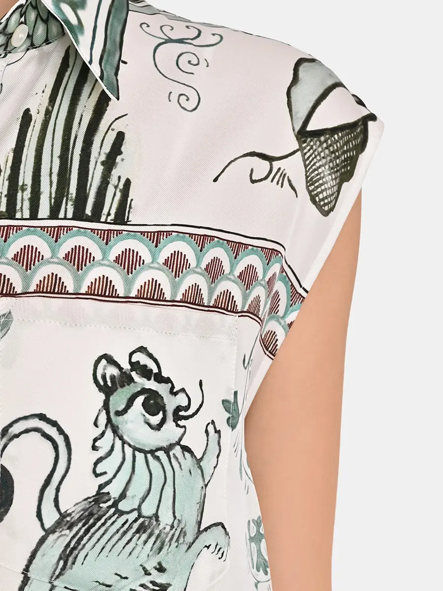 Топ шелковый