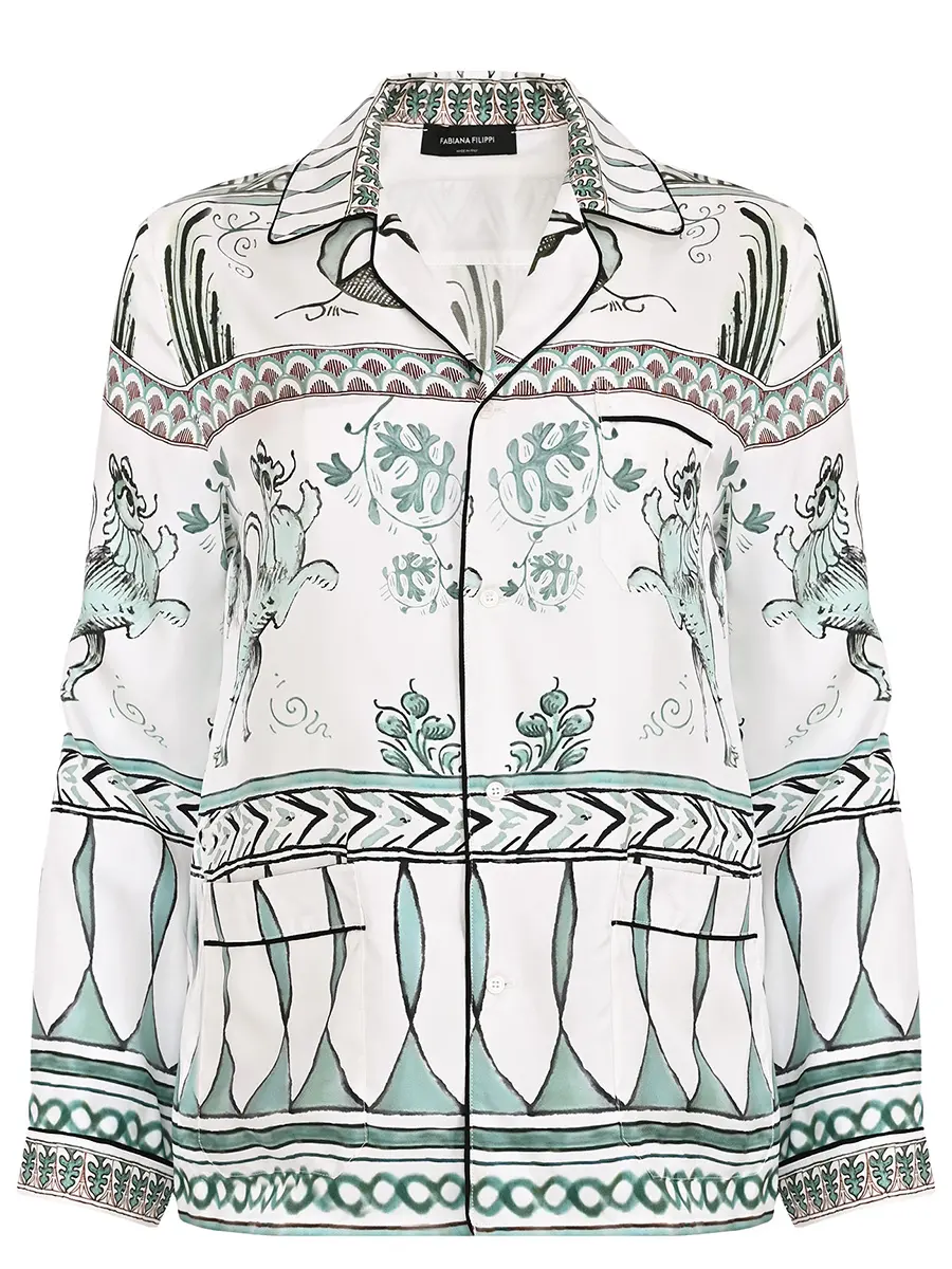 Рубашка шелковая