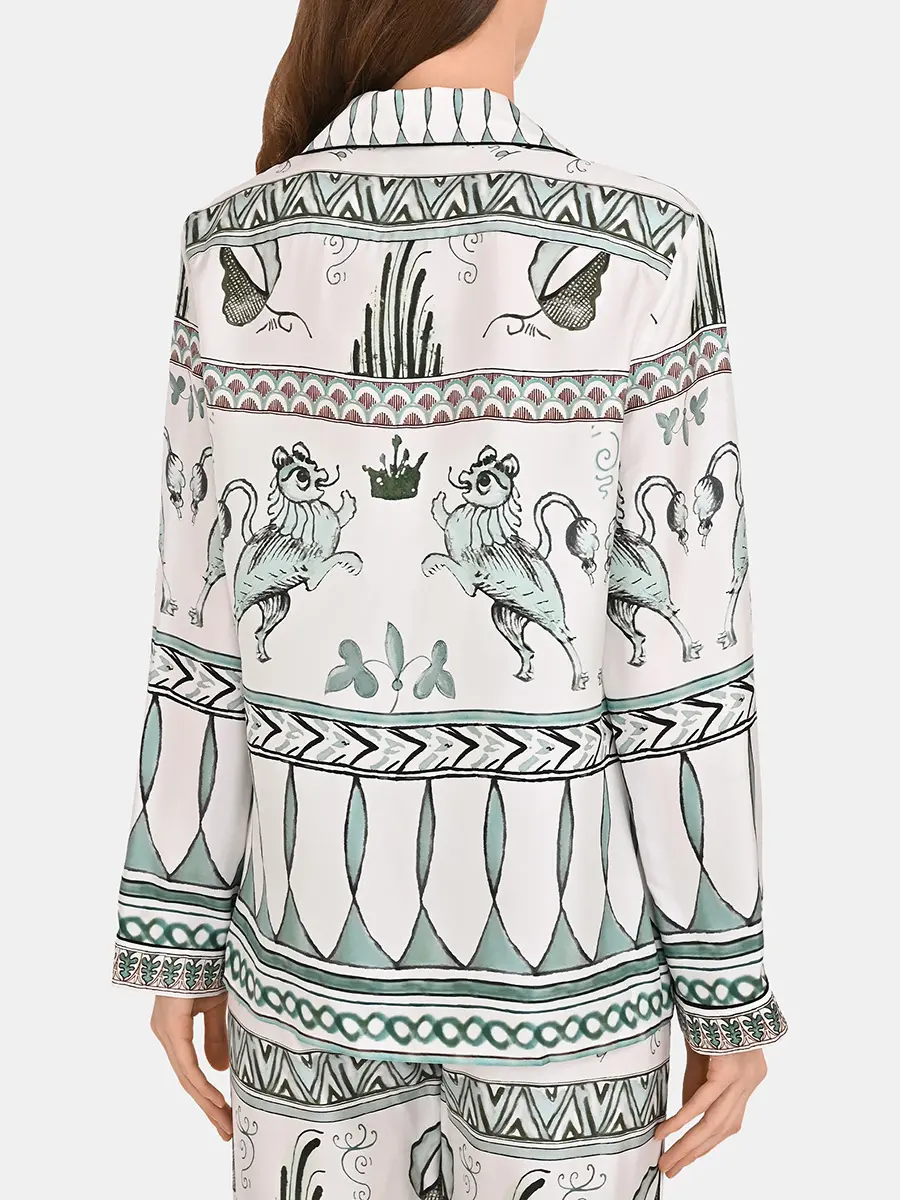 Рубашка шелковая