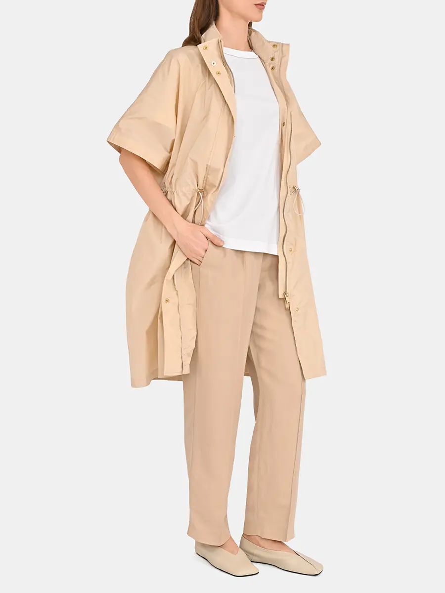 Плащ однотонный