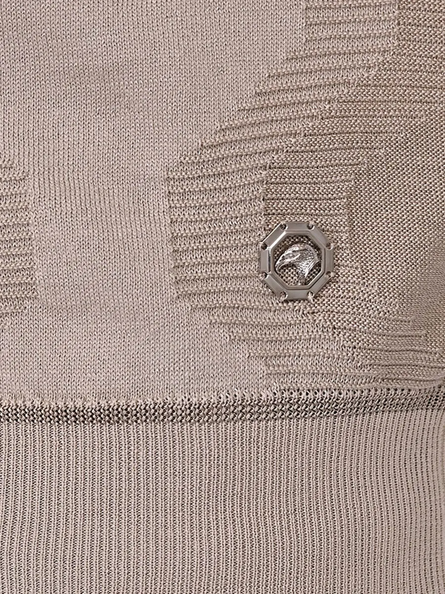 Поло из шелка и хлопка