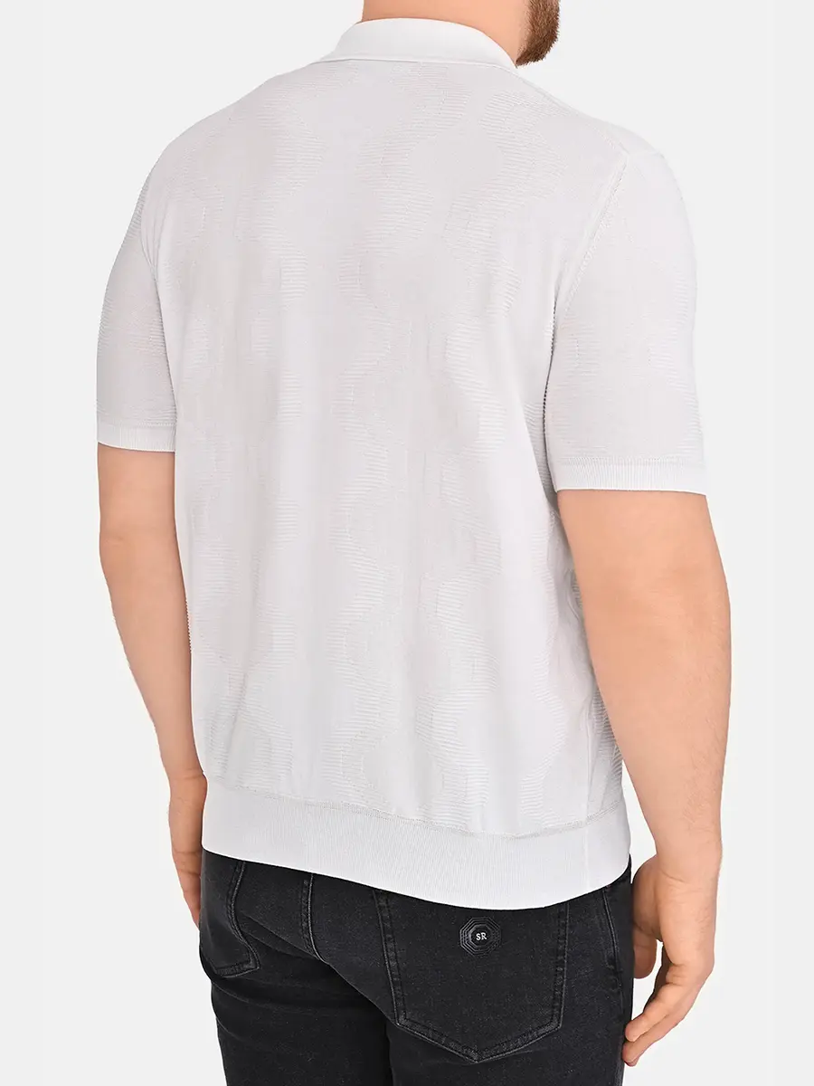 Поло из шелка и хлопка