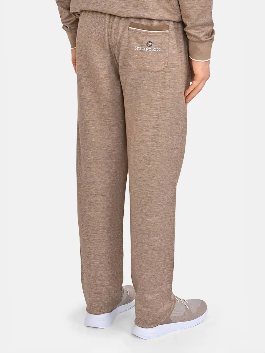 Брюки из шелка и льна