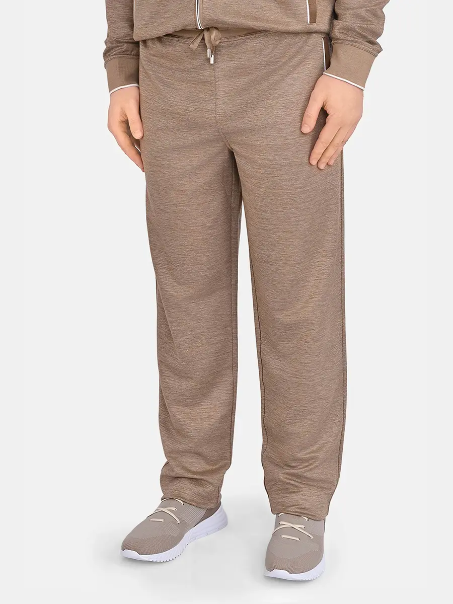 Брюки из шелка и льна