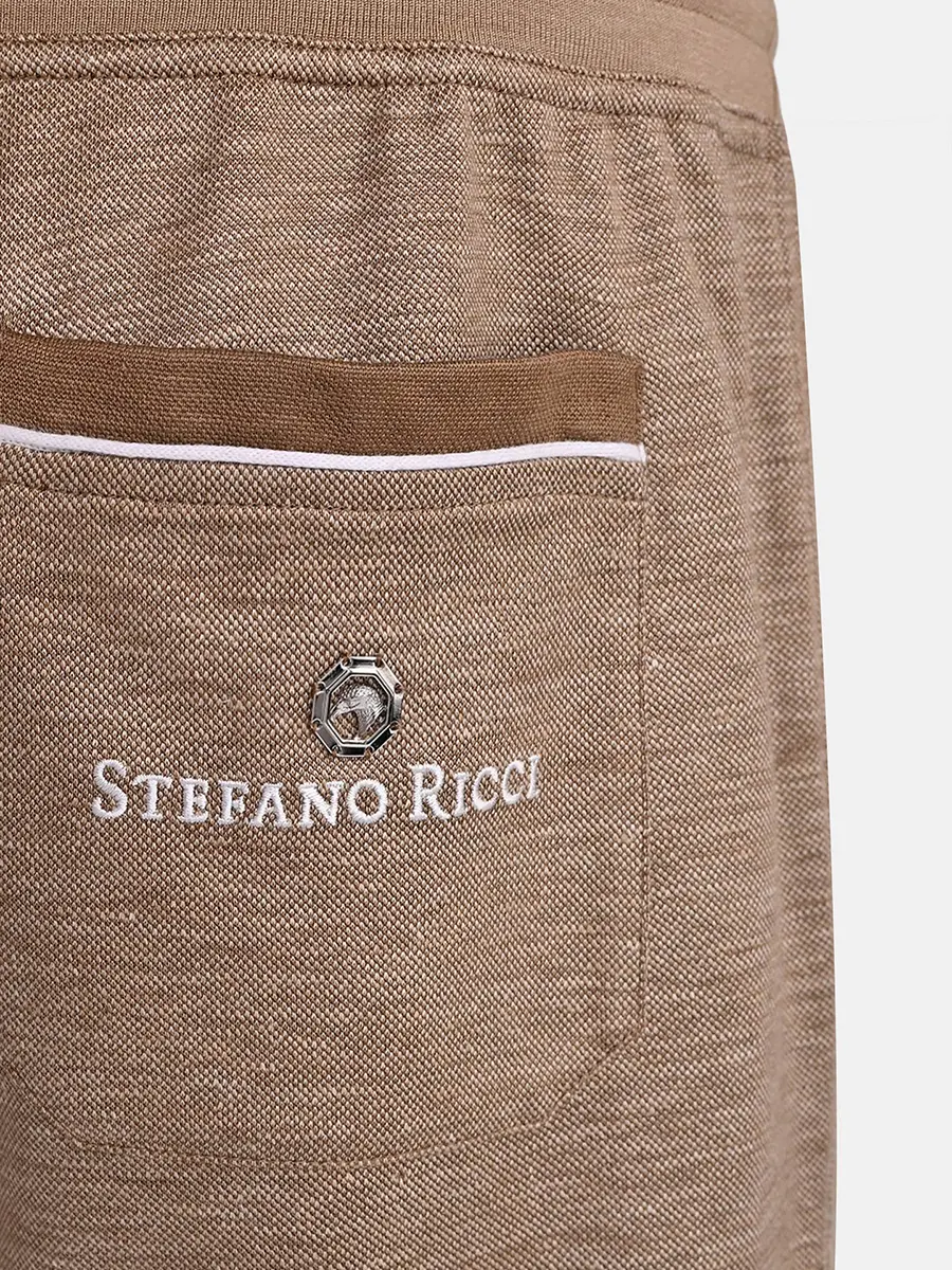 Брюки из шелка и льна