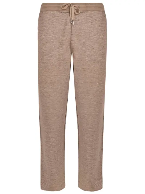 Брюки из шелка и льна STEFANO RICCI