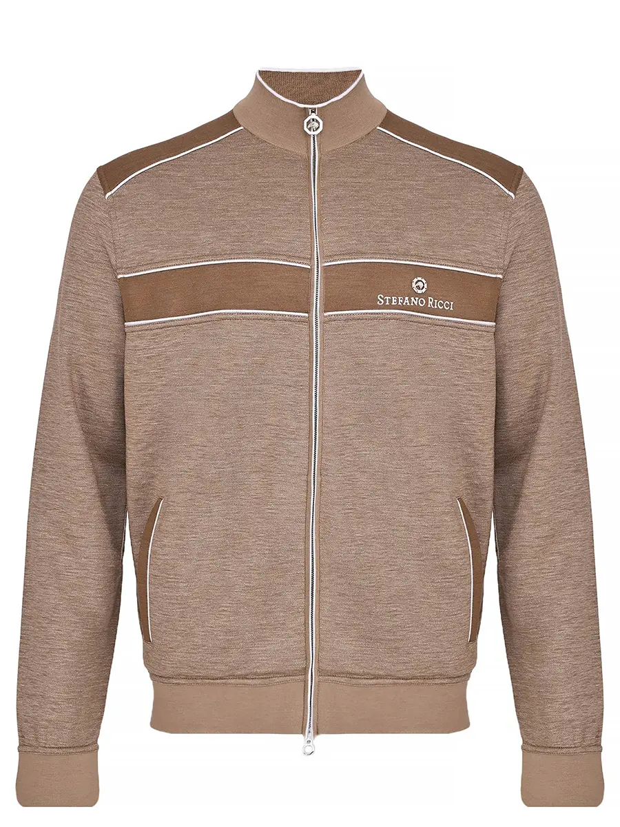 Олимпийка из шелка и льна