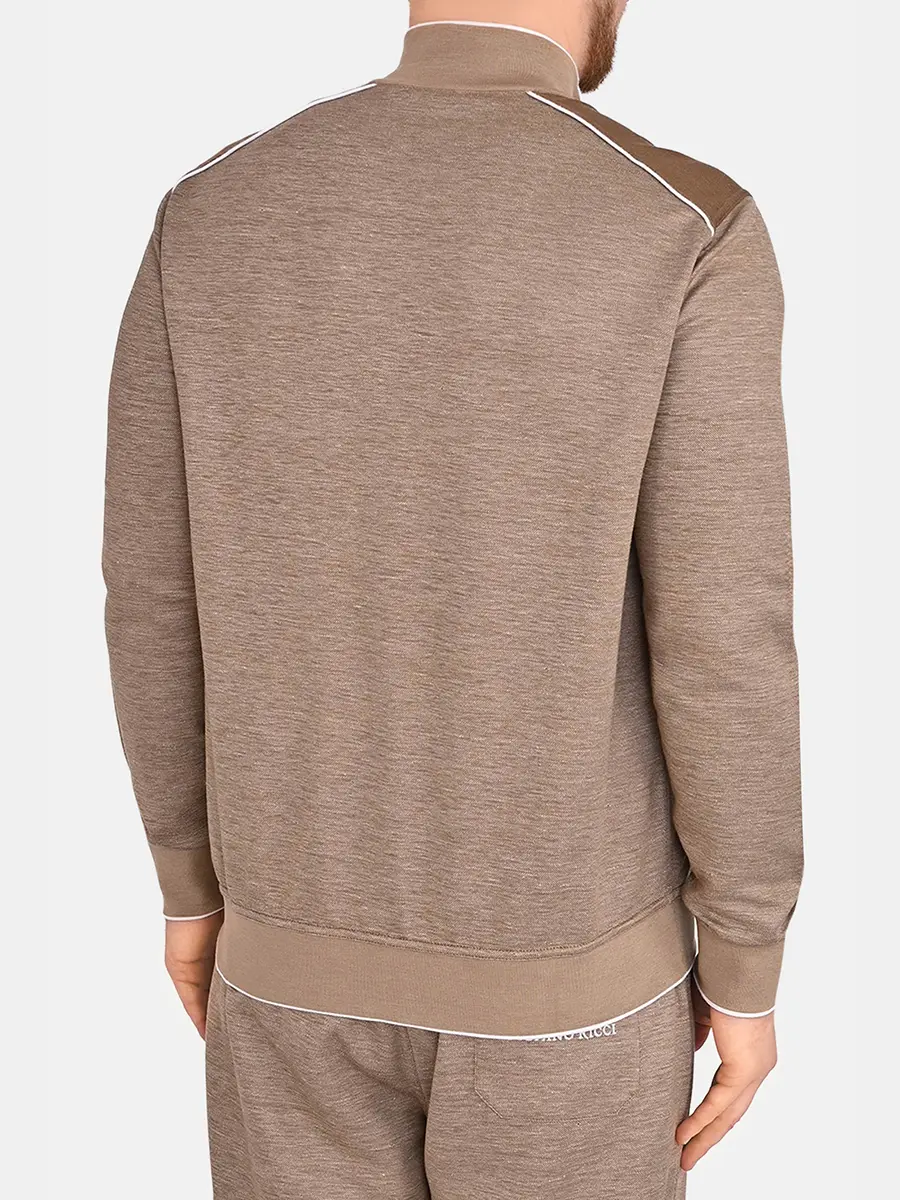 Олимпийка из шелка и льна